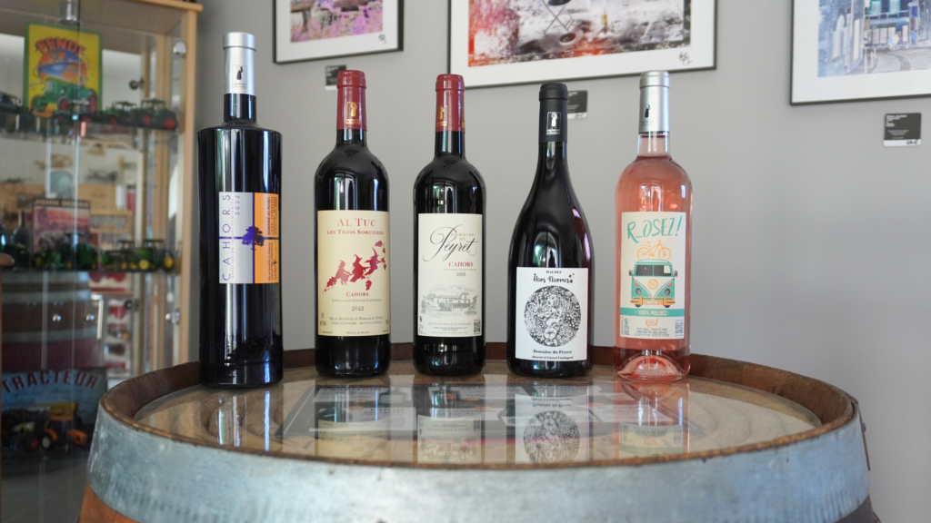 Vins AOC Cahors du Domaine du Peyret à Puy-L'Évêque Lot